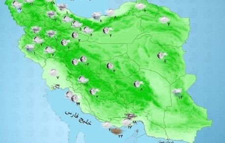 ۲۴ استان کشور درگیر کولاک و یخبندان / مراکز استان‌ها یخ زدند