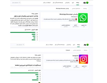 اینستاگرام و واتس‌اپ از مارکت‌های ایرانی حذف شدند