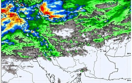 پیش بینی آغاز بارندگی از روز دوشنبه