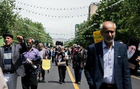 برگزاری راهپیمایی نمازگزاران تهرانی در محکومیت اغتشاشات اخیر