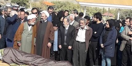 مراسم خاکسپاری مظاهر مصفا در تفرش