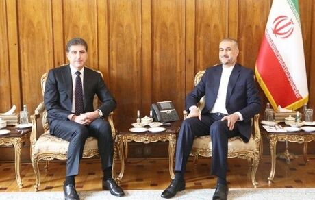 دیدار وزیر امور خارجه کشورمان و رییس اقلیم کردستان عراق