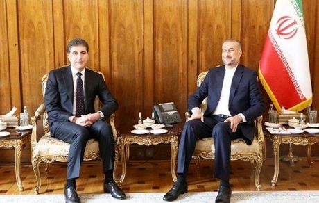 دیدار وزیر امور خارجه کشورمان و رییس اقلیم کردستان عراق