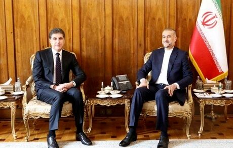 دیدار وزیر امور خارجه کشورمان و رییس اقلیم کردستان عراق