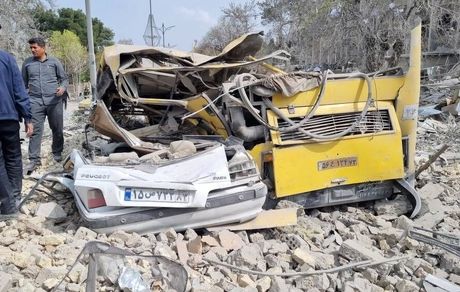 انفجار مهیب در شیراز به علت حمله دشمن: چند شهروند شهید یا زخمی شدند