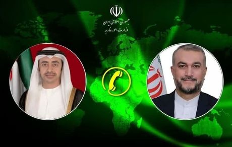 وزیر امور خارجه با همتای اماراتی گفت و گو کرد