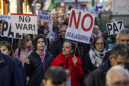 تظاهرات ضد جنگ اسپانیایی‌ها