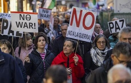 تظاهرات ضد جنگ اسپانیایی‌ها