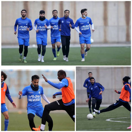 برگزاری تمرین استقلال در غیاب ۲ بازیکن