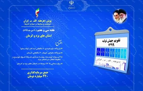 فردا، افتتاح ۶ پروژه صنعت برق با سرمایه‌گذاری ۲۴۰ میلیارد تومانی