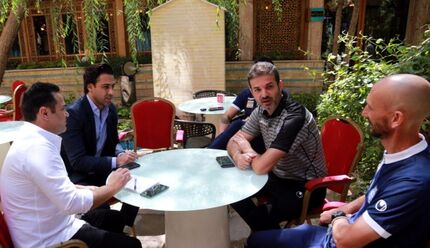  دیدار فرهاد مجیدی با استراماچونی در اردوی استقلال 