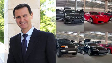 پیدا شدن پارکینگ بزرگی از خودروهای سوپرلوکس به ارزش میلیونها پوند در کاخ بشار اسد