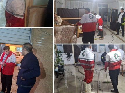 خسارت شدید باران و رعد و برق در سرپل‌ذهاب