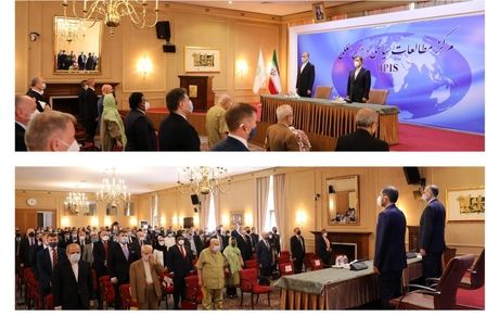 وزیر امور خارجه کشورمان نخستین نشست خود با سفرای خارجی مقیم تهران را برگزار کرد