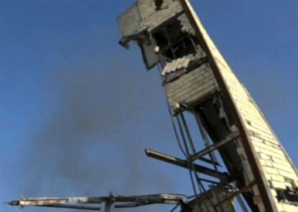 انفجار گاز در مشگین شهر، ساختمان ۵ طبقه را تخریب کرد