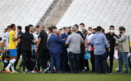 بازی نیمه تمام برزیل و آرژانتین در مقدماتی جام جهانی کلا لغو شد