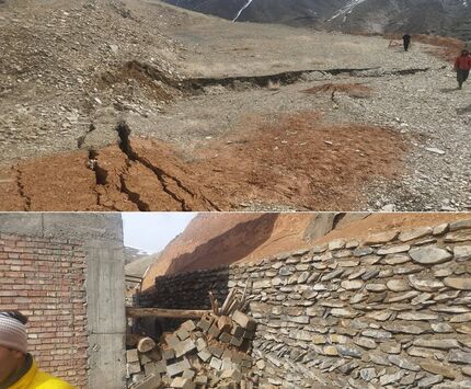 رانش زمین در روستای سلوک مهاباد