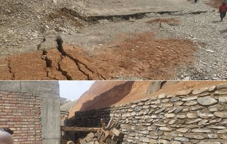 رانش زمین در روستای سلوک مهاباد