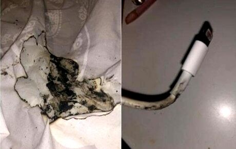 آغاز تحقیقات در مورد آتش سوزی شارژر آیفون