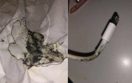 آغاز تحقیقات در مورد آتش سوزی شارژر آیفون