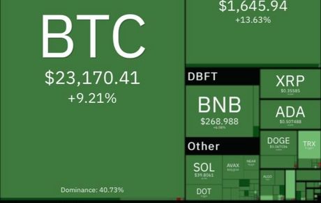 رشد سنگین بیت کوین در روز سبز رمزارزها
