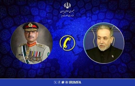 عراقچی با فرمانده ارتش پاکستان گفت و گو کرد