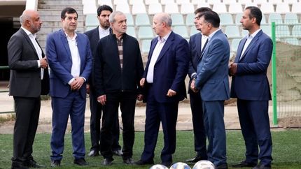 بازدید رئیس جمهور از مرکز ملی فوتبال