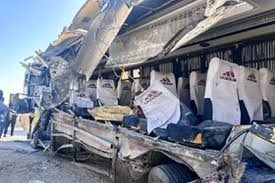 واژگونی اتوبوس در بزرگراه تهران به کرج، ۴ مصدوم داشت