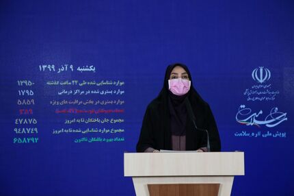 لاری: کرونا جان ۳۸۹ نفر دیگر را در ایران گرفت
