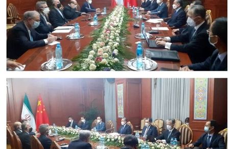 تاکید وزیران خارجه ایران و چین بر پیشبرد روابط بر اساس موافقتنامه همکاری‌های ۲۵ ساله