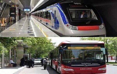 مترو و اتوبوس در تهران تا ۱۹ تیر رایگان است