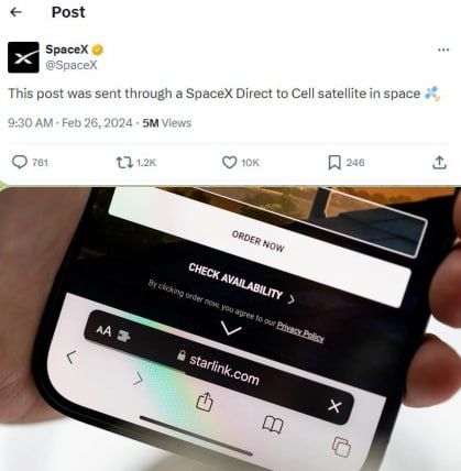 اینترنت ماهوارهای به موبایلهای معمولی رسید