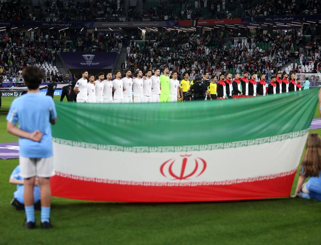 دیدار ایران و فلسطین از دید لنز دوربین