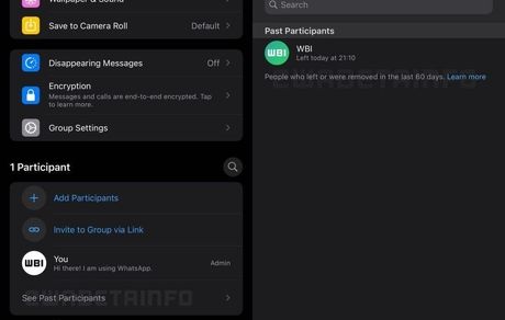 واتس‌اپ امکان دیدن اعضای حذف شده از گروه را امکان پذیر می‌کند