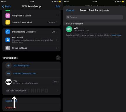 واتساپ امکان دیدن اعضای حذف شده از گروه را امکان پذیر میکند
