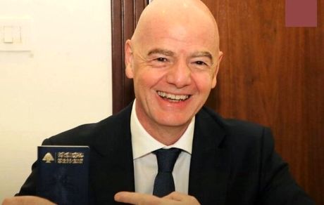 رئیس فیفا تابعیت کشور لبنان را گرفت