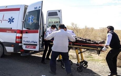 واژگونی یک دستگاه مینی‌بوس سرویس کارگران معدن با ۱۱ مصدوم