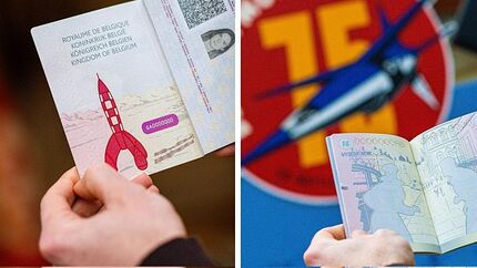 گذرنامه بامزه و امنیتی بلژیک با طرح کارتون تن‌تن