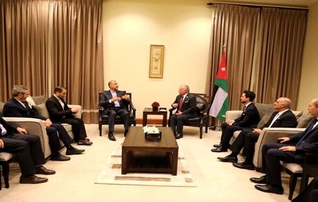 دیدار امیرعبداللهیان با پادشاه اردن
