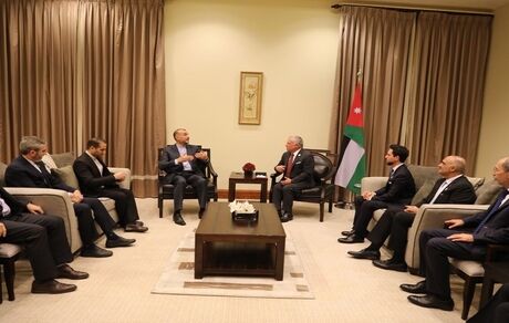 دیدار امیرعبداللهیان با پادشاه اردن