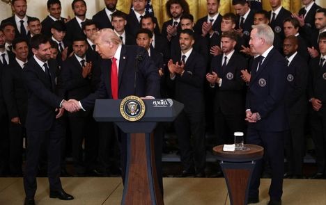 مسی با ترامپ ملاقات کرد