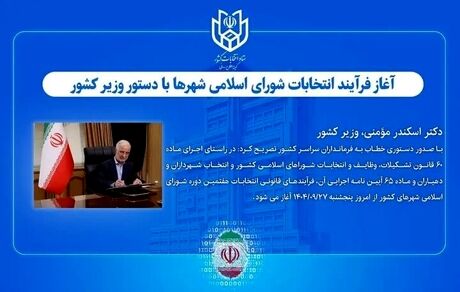 شروع فرایند انتخابات شورای اسلامی شهرها
