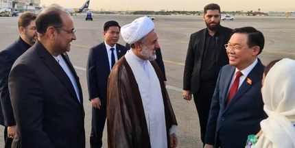 ورود رئیس مجلس ویتنام و هیأت پارلمانی به تهران