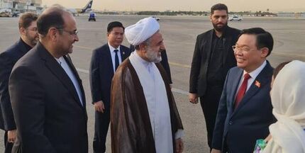 ورود رئیس مجلس ویتنام و هیأت پارلمانی به تهران