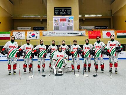 برد تیم اسکیت هاکی بانوان در قهرمانی آسیا