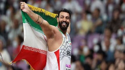 مدال طلای پرتابگر دیسک کشورمان در جریان مسابقات دوومیدانی پرتاب‌های قهرمانی آسیا