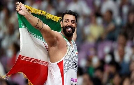 مدال طلای پرتابگر دیسک کشورمان در جریان مسابقات دوومیدانی پرتاب‌های قهرمانی آسیا