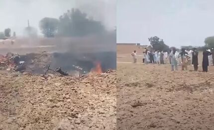 هواپیمای آموزشی نیروی هوایی پاکستان سقوط کرد