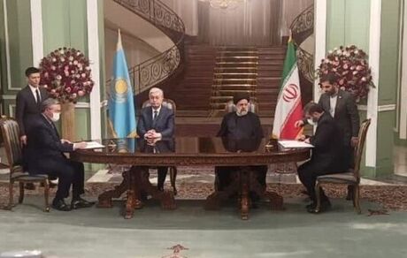 امضای ۹ یادداشت تفاهم و سند همکاری بین ایران و قزاقستان