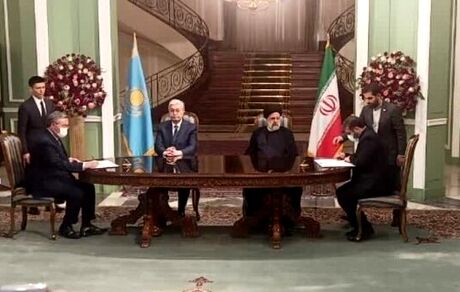 امضای ۹ یادداشت تفاهم و سند همکاری بین ایران و قزاقستان
